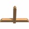 Ekena Millwork Eugene Smooth Timber Gable Bracket, Western Red Cedar, 36"W x 24"H x 3 1/2"D x 3 1/2"F, 16/12 Pitch GBW036X24X0404EUG00SWR - alternate 4